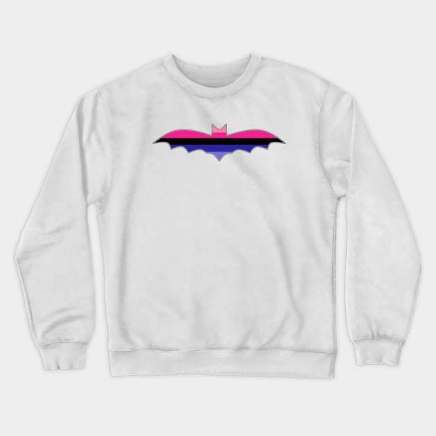 Omnisexual/Omniromantic Pride Flag: Halloween Bat Crewneck Sweatshirt by DisneyFanatic23